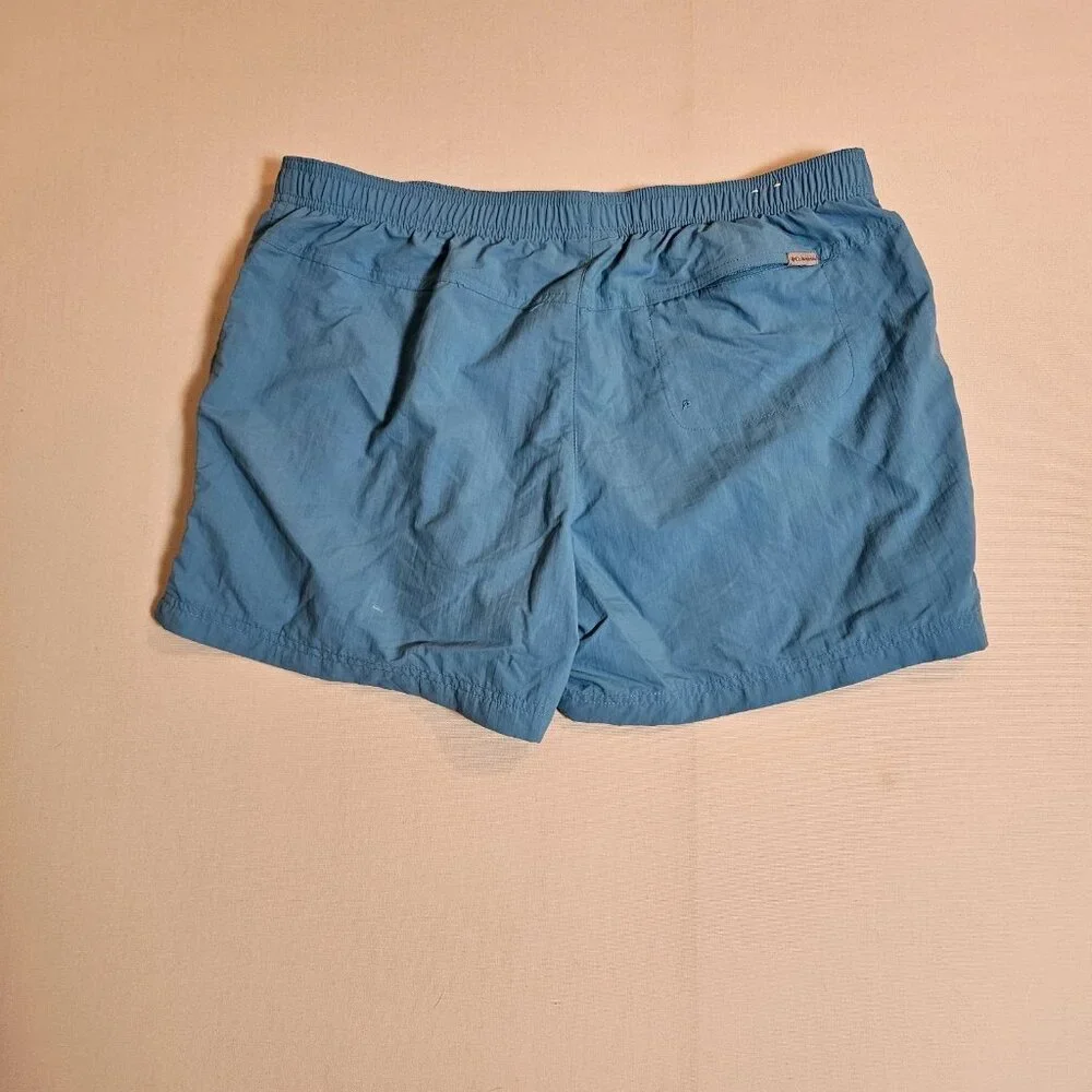 Columbia Sportswear Men’s Nylon Swim Shorts‎ XL Blue Mesh Lined Quick Dry Hiking